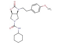 (3aS*,6aR*)-N-cyclohexyl-3-[2-(4-methoxyphenyl)ethyl]-2-oxohexahydro-5H-pyrrolo[3,4-d][1,3]oxazole-5-carboxamide