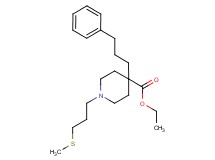 ethyl 1-[3-(methylthio)propyl]-4-(3-phenylpropyl)-4-piperidinecarboxylate