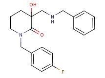 3-[(benzylamino)methyl]-1-(4-fluorobenzyl)-3-hydroxy-2-piperidinone