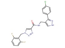 N-{[3-(4-chlorophenyl)-1H-pyrazol-4-yl]methyl}-1-(2,6-difluorobenzyl)-1H-1,2,3-triazole-4-carboxamide