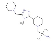 (1,1-dimethyl-2-{3-[4-methyl-5-(1-piperidinylmethyl)-4H-1,2,4-triazol-3-yl]-1-piperidinyl}ethyl)amine dihydrochloride