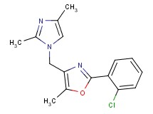 2-(2-chlorophenyl)-4-[(2,4-dimethyl-1H-imidazol-1-yl)methyl]-5-methyl-1,3-oxazole