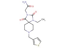2-[1-ethyl-2,4-dioxo-8-(3-thienylmethyl)-1,3,8-triazaspiro[4.5]dec-3-yl]acetamide