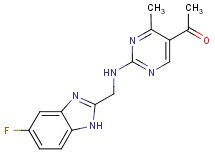 1-(2-{[(5-fluoro-1H-benzimidazol-2-yl)methyl]amino}-4-methylpyrimidin-5-yl)ethanone