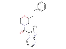2-methyl-3-{[2-(2-phenylethyl)-4-morpholinyl]carbonyl}imidazo[1,2-a]pyrimidine