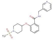 2-{[1-(methylsulfonyl)piperidin-4-yl]oxy}-N-(pyridin-3-ylmethyl)benzamide