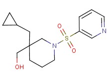 [3-(cyclopropylmethyl)-1-(3-pyridinylsulfonyl)-3-piperidinyl]methanol