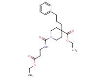 ethyl 1-{[(3-ethoxy-3-oxopropyl)amino]carbonyl}-4-(3-phenylpropyl)-4-piperidinecarboxylate