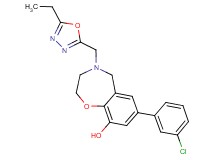 7-(3-chlorophenyl)-4-[(5-ethyl-1,3,4-oxadiazol-2-yl)methyl]-2,3,4,5-tetrahydro-1,4-benzoxazepin-9-ol