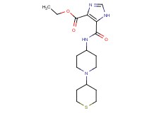 ethyl 5-({[1-(tetrahydro-2H-thiopyran-4-yl)piperidin-4-yl]amino}carbonyl)-1H-imidazole-4-carboxylate