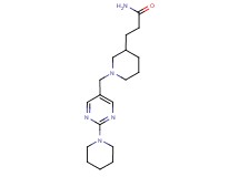 3-(1-{[2-(1-piperidinyl)-5-pyrimidinyl]methyl}-3-piperidinyl)propanamide