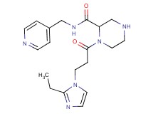 1-[3-(2-ethyl-1H-imidazol-1-yl)propanoyl]-N-(4-pyridinylmethyl)-2-piperazinecarboxamide