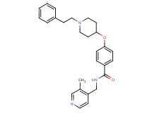 N-[(3-methyl-4-pyridinyl)methyl]-4-{[1-(2-phenylethyl)-4-piperidinyl]oxy}benzamide
