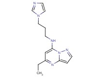 5-ethyl-N-[3-(1H-imidazol-1-yl)propyl]pyrazolo[1,5-a]pyrimidin-7-amine