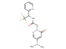 2-[4-(dimethylamino)-6-oxo-1(6H)-pyridazinyl]-N-[2,2,2-trifluoro-1-(2-pyridinyl)ethyl]acetamide