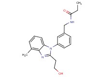 N-{3-[2-(2-hydroxyethyl)-4-methyl-1H-benzimidazol-1-yl]benzyl}propanamide