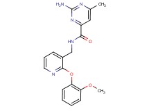 2-amino-N-{[2-(2-methoxyphenoxy)pyridin-3-yl]methyl}-6-methylpyrimidine-4-carboxamide