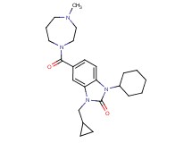 1-cyclohexyl-3-(cyclopropylmethyl)-5-[(4-methyl-1,4-diazepan-1-yl)carbonyl]-1,3-dihydro-2H-benzimidazol-2-one