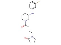 1-(4-{3-[(3-fluorophenyl)amino]-1-piperidinyl}-4-oxobutyl)-2-pyrrolidinone