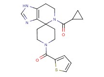 5-(cyclopropylcarbonyl)-1'-(2-thienylcarbonyl)-1,5,6,7-tetrahydrospiro[imidazo[4,5-c]pyridine-4,4'-piperidine]