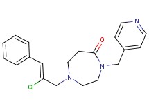 1-[(2Z)-2-chloro-3-phenyl-2-propen-1-yl]-4-(4-pyridinylmethyl)-1,4-diazepan-5-one