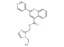 N-[(1-ethyl-1H-imidazol-2-yl)methyl]-2-pyridin-4-ylquinoline-4-carboxamide