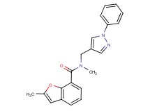N,2-dimethyl-N-[(1-phenyl-1H-pyrazol-4-yl)methyl]-1-benzofuran-7-carboxamide