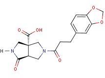 (3aR*,6aS*)-5-[3-(1,3-benzodioxol-5-yl)propanoyl]-1-oxohexahydropyrrolo[3,4-c]pyrrole-3a(1H)-carboxylic acid