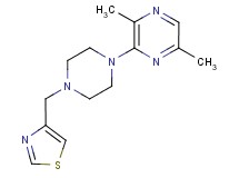 2,5-dimethyl-3-[4-(1,3-thiazol-4-ylmethyl)piperazin-1-yl]pyrazine