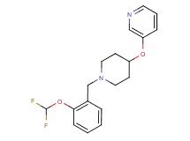 3-({1-[2-(difluoromethoxy)benzyl]piperidin-4-yl}oxy)pyridine