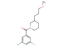 1-(3-chloro-5-fluorobenzoyl)-3-(3-methoxypropyl)piperidine