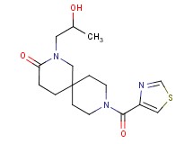 2-(2-hydroxypropyl)-9-(1,3-thiazol-4-ylcarbonyl)-2,9-diazaspiro[5.5]undecan-3-one