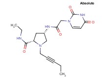 (4S)-4-{[(2,4-dioxo-3,4-dihydropyrimidin-1(2H)-yl)acetyl]amino}-N-ethyl-1-pent-2-yn-1-yl-L-prolinamide