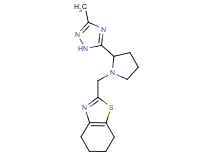 2-{[2-(3-methyl-1H-1,2,4-triazol-5-yl)pyrrolidin-1-yl]methyl}-4,5,6,7-tetrahydro-1,3-benzothiazole
