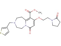methyl 7-oxo-9-[2-(2-oxo-1-pyrrolidinyl)ethoxy]-3-(3-thienylmethyl)-1,2,3,4,5,7-hexahydropyrido[1,2-d][1,4]diazepine-10-carboxylate
