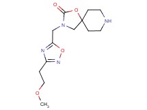 3-{[3-(2-methoxyethyl)-1,2,4-oxadiazol-5-yl]methyl}-1-oxa-3,8-diazaspiro[4.5]decan-2-one