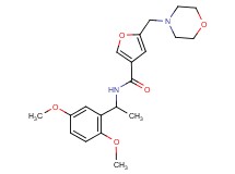 N-[1-(2,5-dimethoxyphenyl)ethyl]-5-(morpholin-4-ylmethyl)-3-furamide