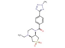 (4aR*,7aS*)-1-ethyl-4-[4-(2-methyl-2H-tetrazol-5-yl)benzoyl]octahydrothieno[3,4-b]pyrazine 6,6-dioxide