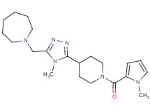 1-[(4-methyl-5-{1-[(1-methyl-1H-pyrrol-2-yl)carbonyl]piperidin-4-yl}-4H-1,2,4-triazol-3-yl)methyl]azepane