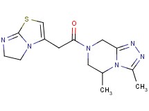 7-(5,6-dihydroimidazo[2,1-b][1,3]thiazol-3-ylacetyl)-3,5-dimethyl-5,6,7,8-tetrahydro[1,2,4]triazolo[4,3-a]pyrazine