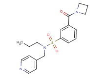 3-(azetidin-1-ylcarbonyl)-N-propyl-N-(pyridin-4-ylmethyl)benzenesulfonamide