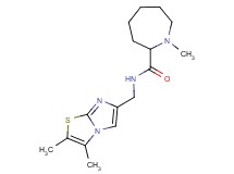 N-[(2,3-dimethylimidazo[2,1-b][1,3]thiazol-6-yl)methyl]-1-methyl-2-azepanecarboxamide