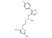 3-(3,5-dimethyl-1H-pyrazol-1-yl)-N-{[5-(4-fluorophenyl)-1H-pyrazol-4-yl]methyl}-N-methylpropan-1-amine