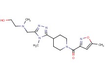 2-{methyl[(4-methyl-5-{1-[(5-methylisoxazol-3-yl)carbonyl]piperidin-4-yl}-4H-1,2,4-triazol-3-yl)methyl]amino}ethanol