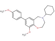 4-cyclohexyl-9-methoxy-7-(4-methoxyphenyl)-2,3,4,5-tetrahydro-1,4-benzoxazepine