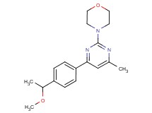 4-{4-[4-(1-methoxyethyl)phenyl]-6-methylpyrimidin-2-yl}morpholine