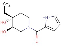 (3R*,4R*)-4-ethyl-1-(1H-pyrrol-2-ylcarbonyl)piperidine-3,4-diol