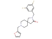 2-(3,5-difluorobenzyl)-8-(2-furylmethyl)-2,8-diazaspiro[4.5]decan-3-one