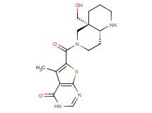 6-{[(4aS*,8aR*)-4a-(hydroxymethyl)octahydro-1,6-naphthyridin-6(2H)-yl]carbonyl}-5-methylthieno[2,3-d]pyrimidin-4(3H)-one
