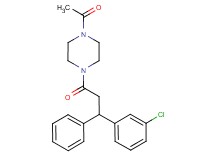 1-acetyl-4-[3-(3-chlorophenyl)-3-phenylpropanoyl]piperazine